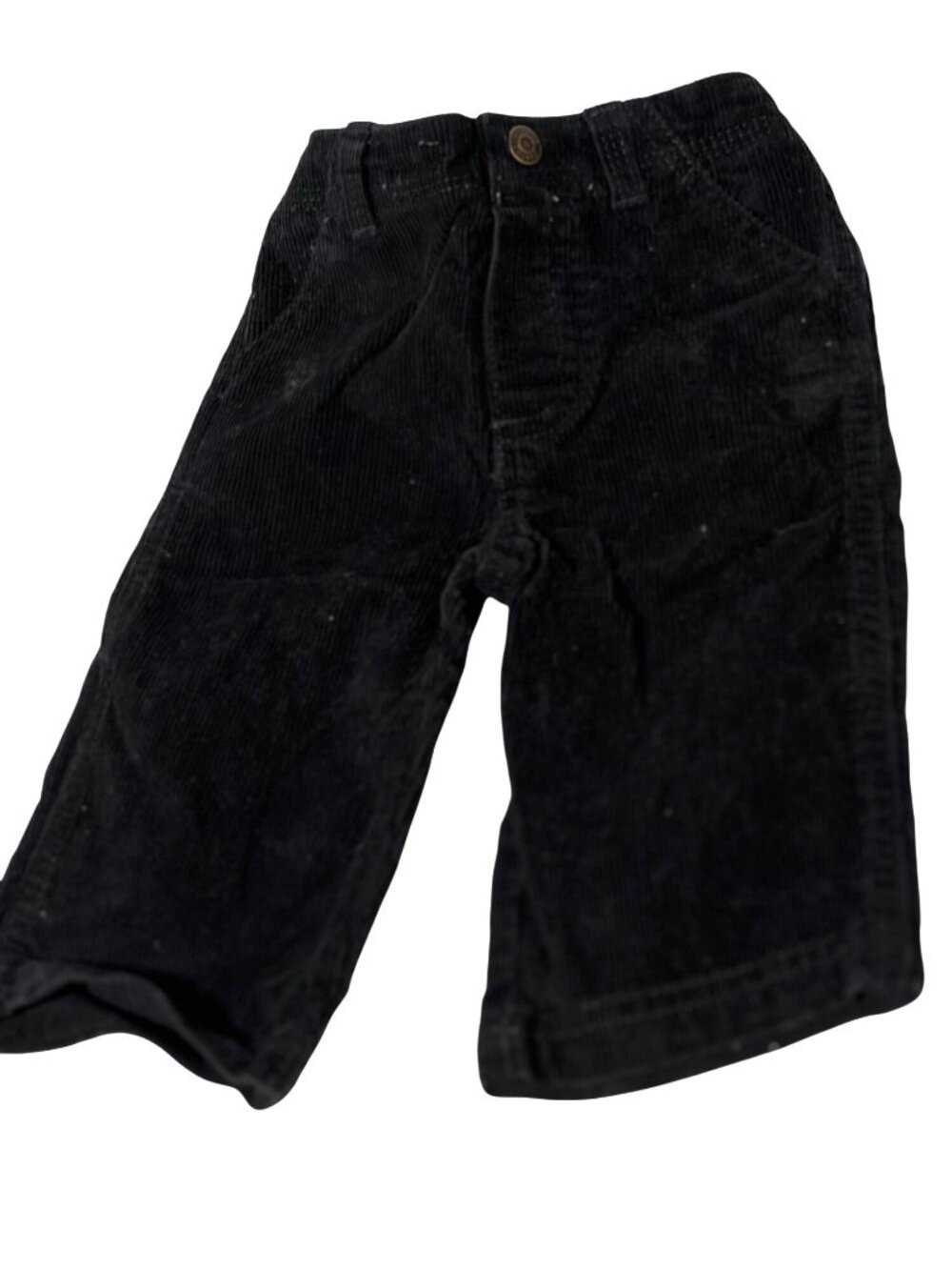 Sonoma Boys Infant Baby Size 6 9 Months Black Corduroy Pants Pull On